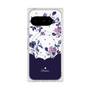 Premium Square Case with Pixelsnap［ Twin Dot Flower - Navy ］