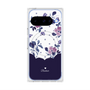 Premium Square Case with Pixelsnap［ Twin Dot Flower - Navy ］