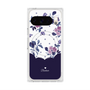 Premium Square Case with Pixelsnap［ Twin Dot Flower - Navy ］