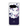 Premium Square Case with Pixelsnap［ Twin Dot Flower - Navy ］