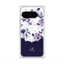 Premium Square Case with Pixelsnap［ Twin Dot Flower - Navy ］