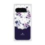 Premium Square Case with Pixelsnap［ Twin Dot Flower - Navy ］