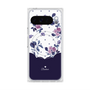 Premium Square Case with Pixelsnap［ Twin Dot Flower - Navy ］