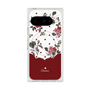 Premium Square Case with Pixelsnap［ Twin Dot Flower - Red ］