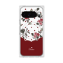 Premium Square Case with Pixelsnap［ Twin Dot Flower - Red ］