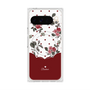 Premium Square Case with Pixelsnap［ Twin Dot Flower - Red ］