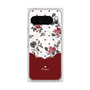 Premium Square Case with Pixelsnap［ Twin Dot Flower - Red ］