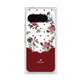 Premium Square Case with Pixelsnap［ Twin Dot Flower - Red ］