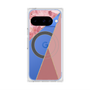 Premium Square Case with Pixelsnap［ Marble Triangle Palette - Pink ］