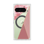 Premium Square Case with Pixelsnap［ Marble Triangle Palette - Pink ］