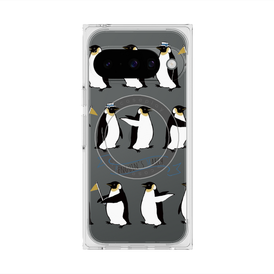 Premium Square Case with Pixelsnap［ Cute Penguin March ］