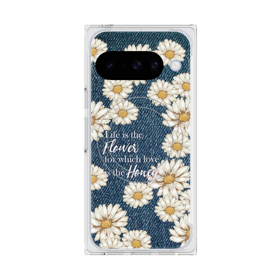 Premium Square Case with Pixelsnap［ Marguerite Denim ］