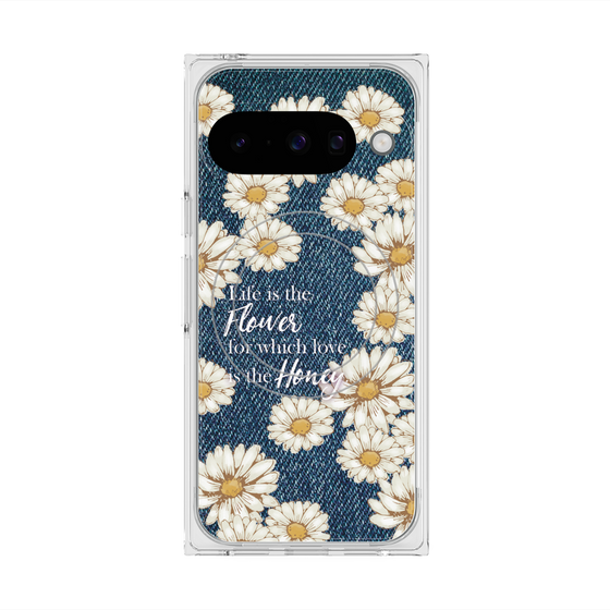 Premium Square Case with Pixelsnap［ Marguerite Denim ］