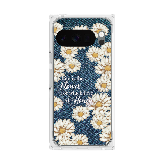 Premium Square Case with Pixelsnap［ Marguerite Denim ］