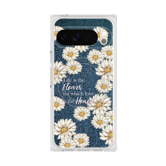 Premium Square Case with Pixelsnap［ Marguerite Denim ］