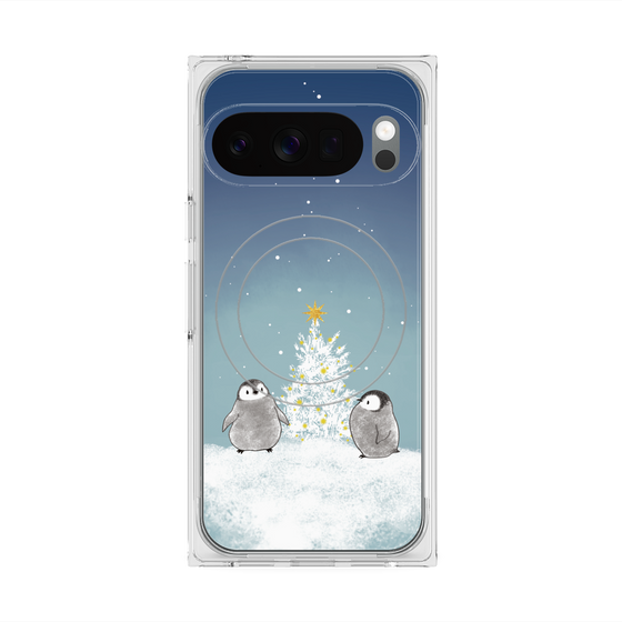 Premium Square Case with Pixelsnap［ Quiet Penguin Night ］