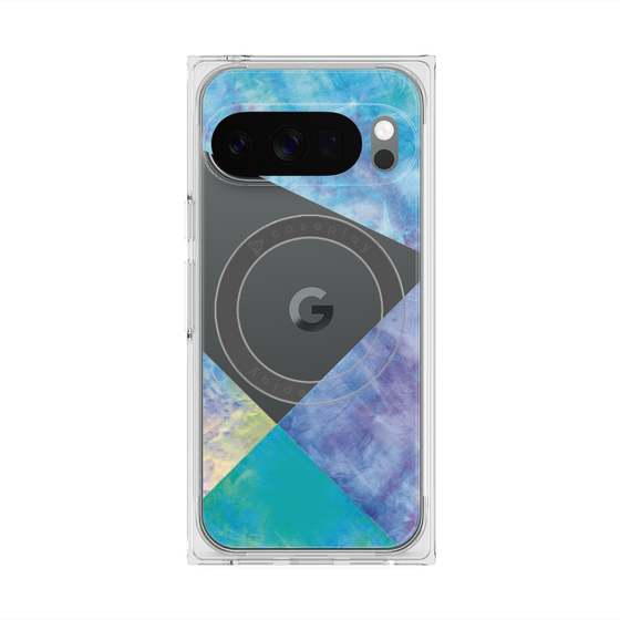 Premium Square Case with Pixelsnap［ Sunrise Pastel Palette - Blue ］