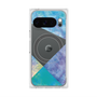 Premium Square Case with Pixelsnap［ Sunrise Pastel Palette - Blue ］