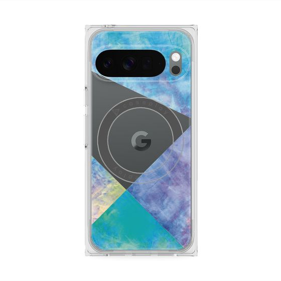 Premium Square Case with Pixelsnap［ Sunrise Pastel Palette - Blue ］