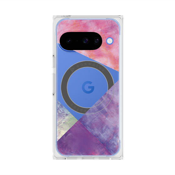 Premium Square Case with Pixelsnap［ Sunrise Pastel Palette - Purple ］