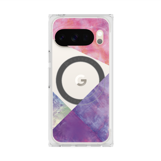 Premium Square Case with Pixelsnap［ Sunrise Pastel Palette - Purple ］