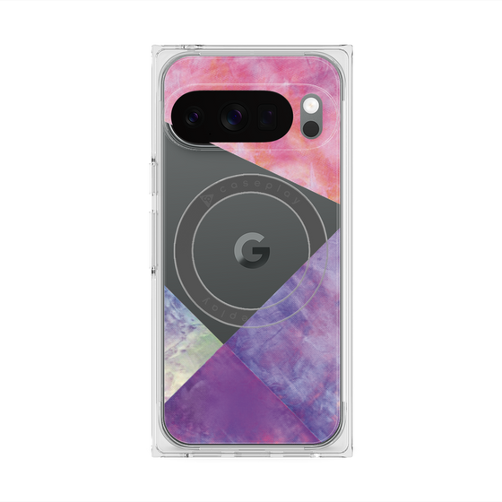 Premium Square Case with Pixelsnap［ Sunrise Pastel Palette - Purple ］