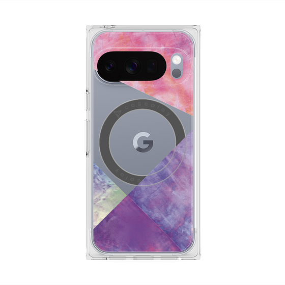 Premium Square Case with Pixelsnap［ Sunrise Pastel Palette - Purple ］