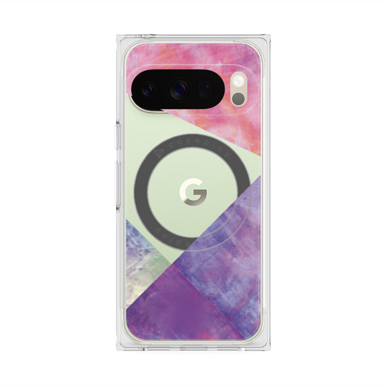 Premium Square Case with Pixelsnap［ Sunrise Pastel Palette - Purple ］