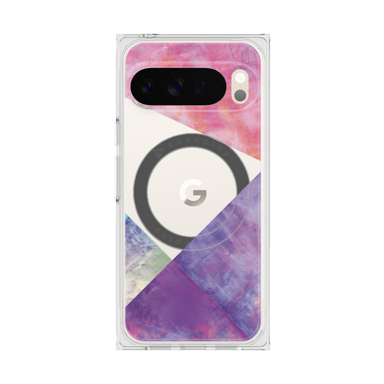 Premium Square Case with Pixelsnap［ Sunrise Pastel Palette - Purple ］