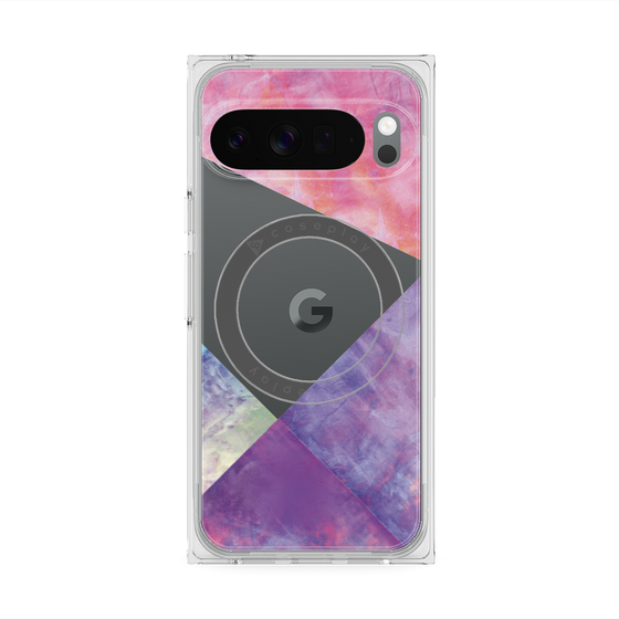 Premium Square Case with Pixelsnap［ Sunrise Pastel Palette - Purple ］