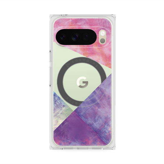 Premium Square Case with Pixelsnap［ Sunrise Pastel Palette - Purple ］