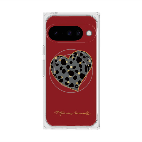 Premium Square Case with Pixelsnap［ Dalmatian Heart ］