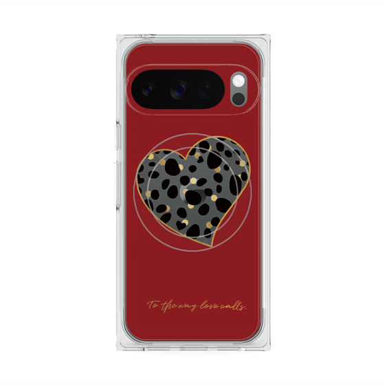 Premium Square Case with Pixelsnap［ Dalmatian Heart ］
