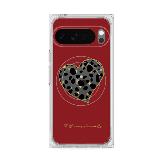 Premium Square Case with Pixelsnap［ Dalmatian Heart ］