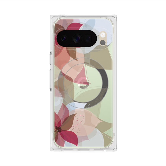 Premium Square Case with Pixelsnap［ Chiffon Flower ］