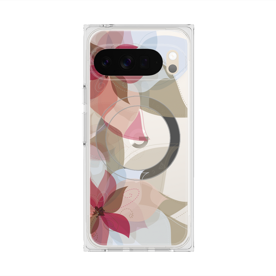 Premium Square Case with Pixelsnap［ Chiffon Flower ］