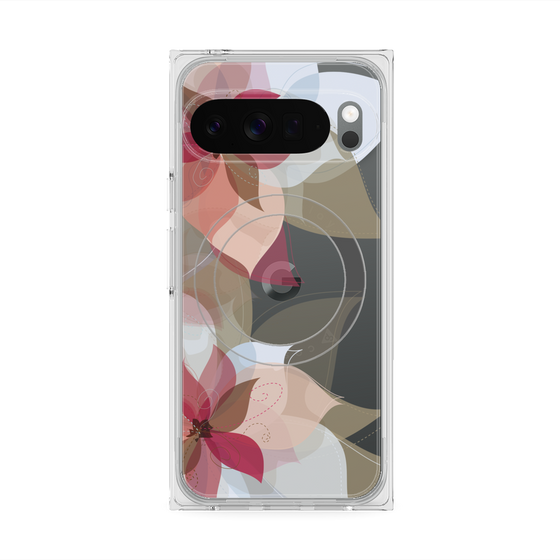 Premium Square Case with Pixelsnap［ Chiffon Flower ］