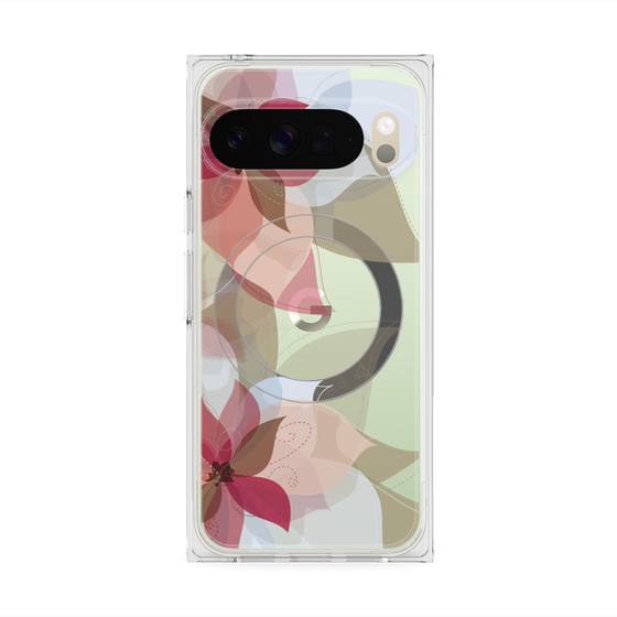 Premium Square Case with Pixelsnap［ Chiffon Flower ］