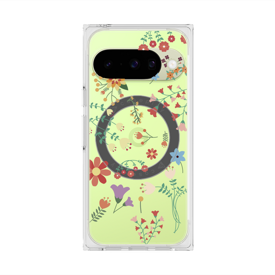 Premium Square Case with Pixelsnap［ Cute Floral Pattern ］