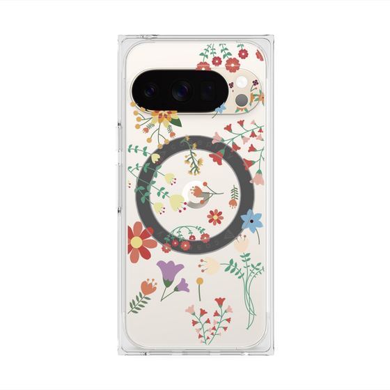 Premium Square Case with Pixelsnap［ Cute Floral Pattern ］