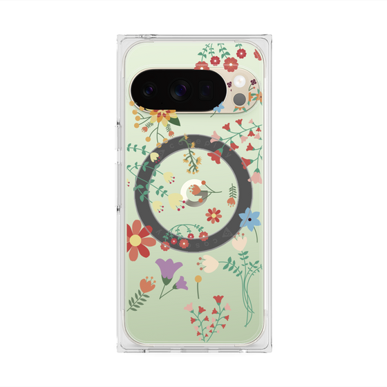 Premium Square Case with Pixelsnap［ Cute Floral Pattern ］