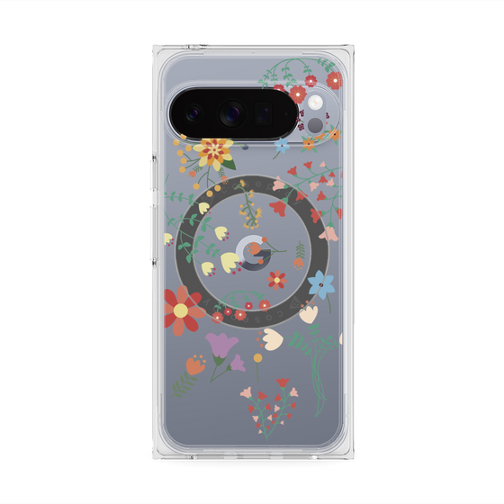 Premium Square Case with Pixelsnap［ Cute Floral Pattern ］