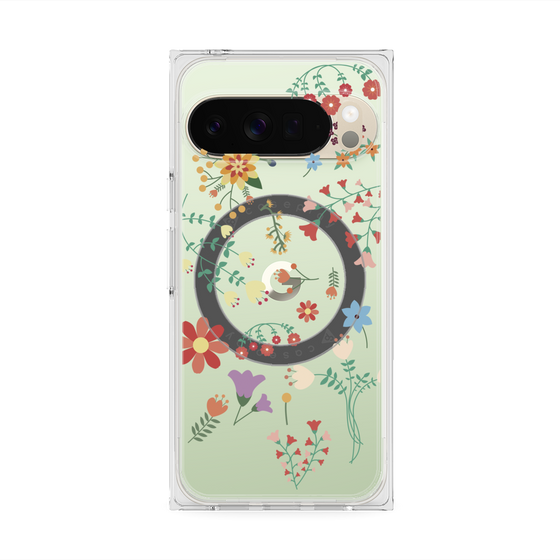 Premium Square Case with Pixelsnap［ Cute Floral Pattern ］