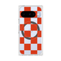 Premium Square Case with Pixelsnap［ Ichimatsu Pattern - Red ］