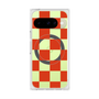 Premium Square Case with Pixelsnap［ Ichimatsu Pattern - Red ］