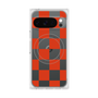 Premium Square Case with Pixelsnap［ Ichimatsu Pattern - Red ］