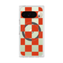 Premium Square Case with Pixelsnap［ Ichimatsu Pattern - Red ］