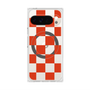 Premium Square Case with Pixelsnap［ Ichimatsu Pattern - Red ］