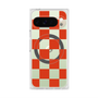 Premium Square Case with Pixelsnap［ Ichimatsu Pattern - Red ］