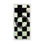Premium Square Case with Pixelsnap［ Ichimatsu Pattern - Black ］